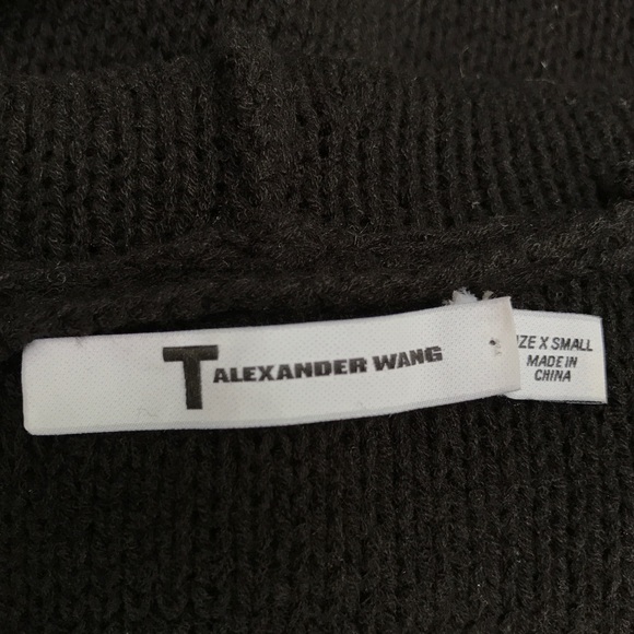 T Alexander Wang Woven Cotton Hoodie Sweater - Picture 12 of 13